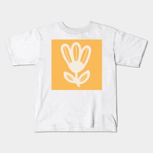 Buttery yellow large scale tulip Kids T-Shirt